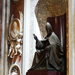 Statues Inside St Peter's Basilica