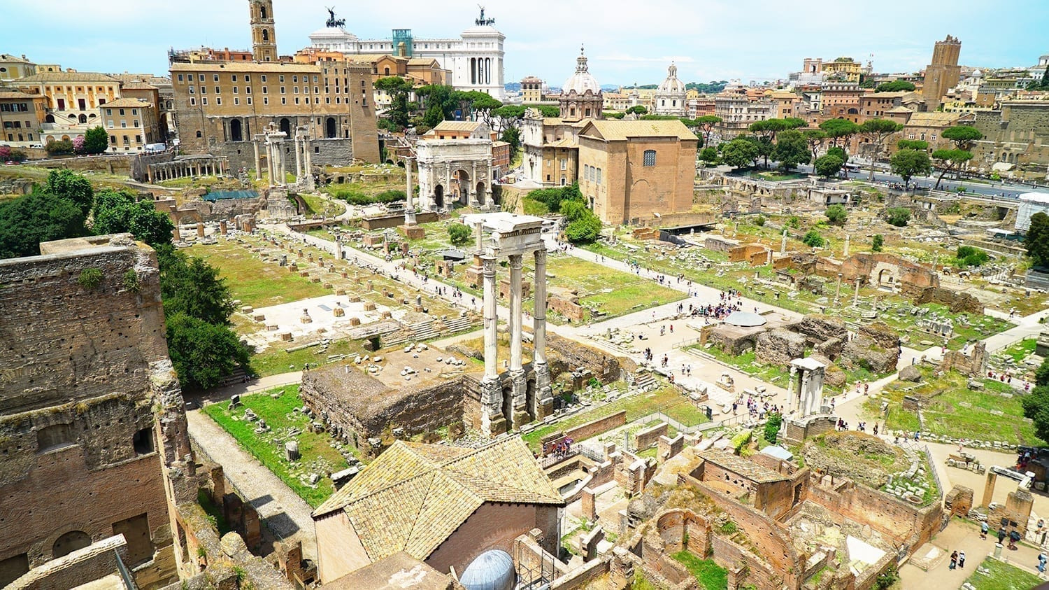 roman forum and Palatine hill