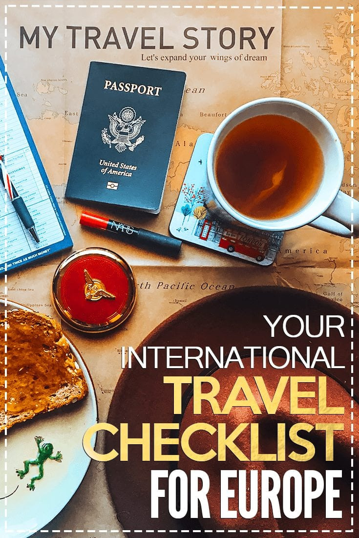 european vacation checklist european vacation checklist
